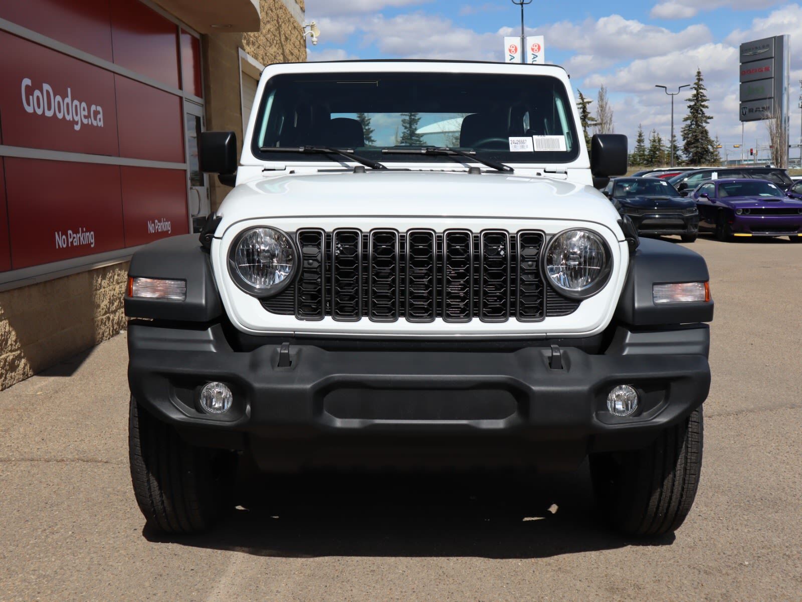 2024 Jeep Wrangler SPORT IN BRIGHT WHITE EQUIPPED WITH A 3.6L V6 , 4X