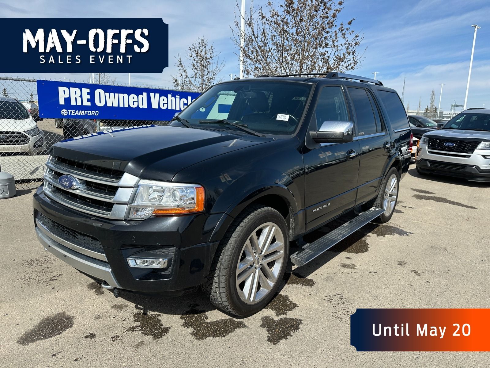2016 Ford Expedition 3.5L V6 ENG, PLATINUM, TRAILER TOW, REVERSE CAM SY
