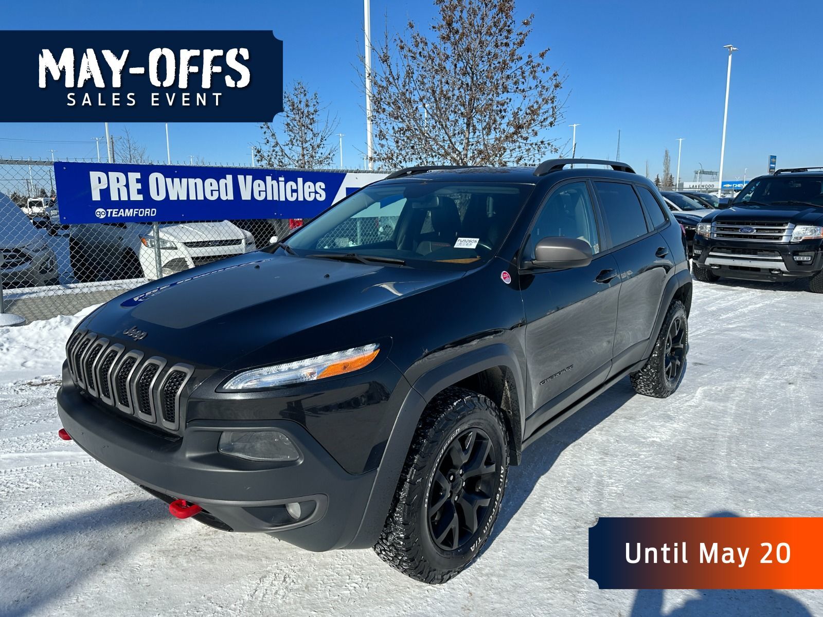 2016 Jeep Cherokee TRAILHAWK- LEATHER, HEATED SEATS, POWER OPTIONS, B