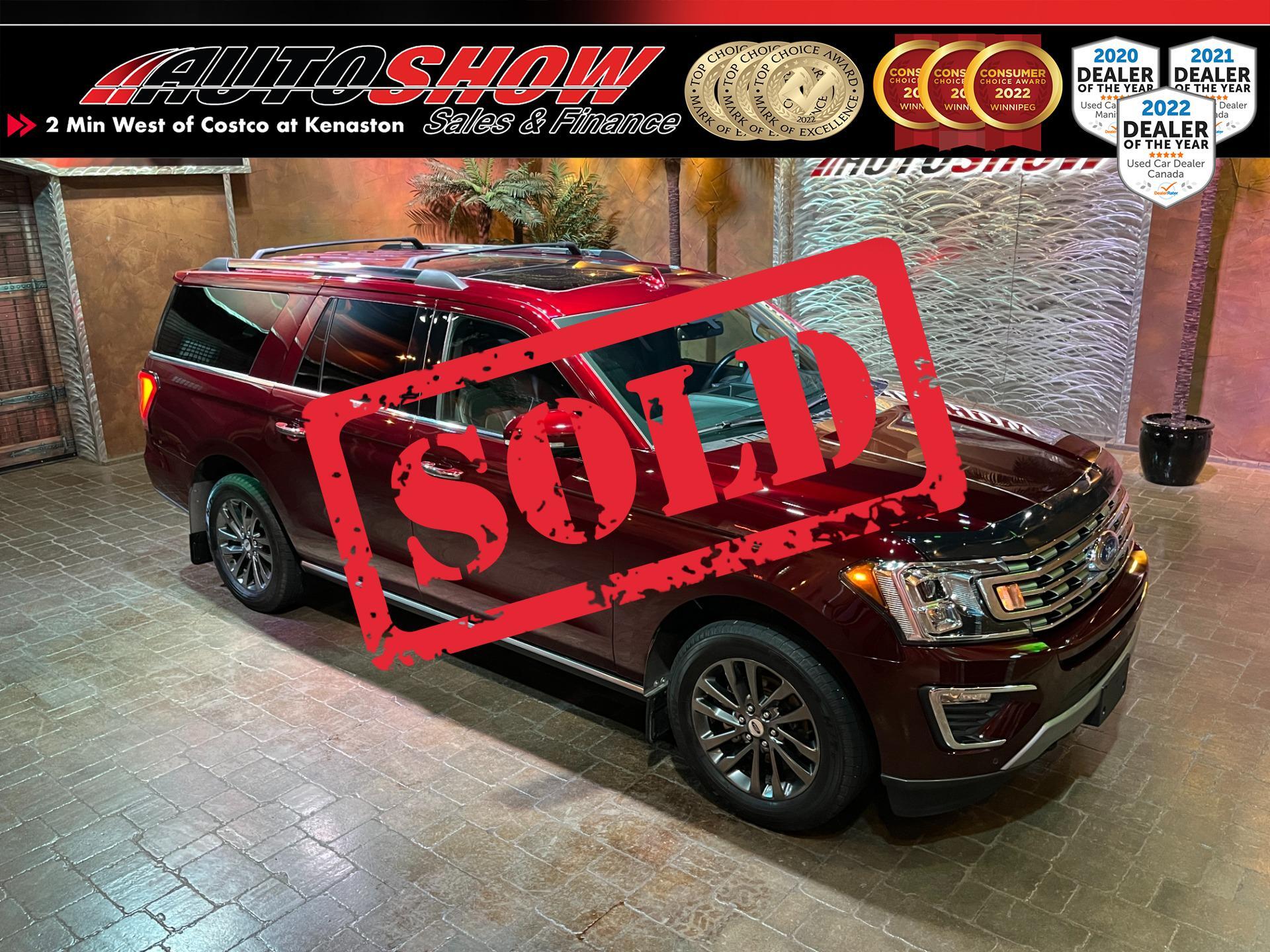 2021 Ford Expedition $75,800 Financed... Gorgeous Limited Max! Pano Roo