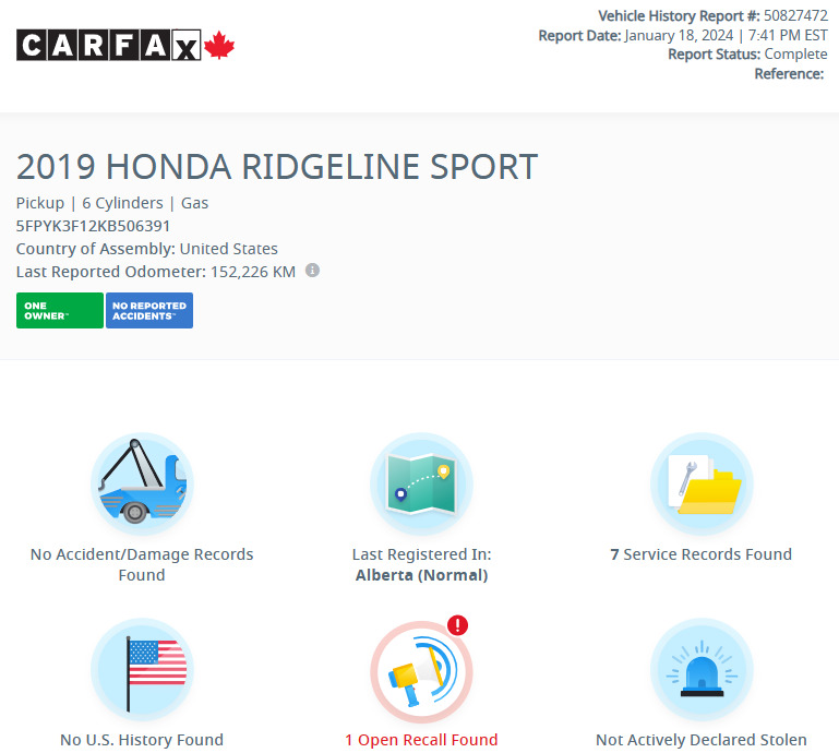 2019 Honda Ridgeline Sport AWD | REMOTE START | HONDA SENSE | HOMELINK