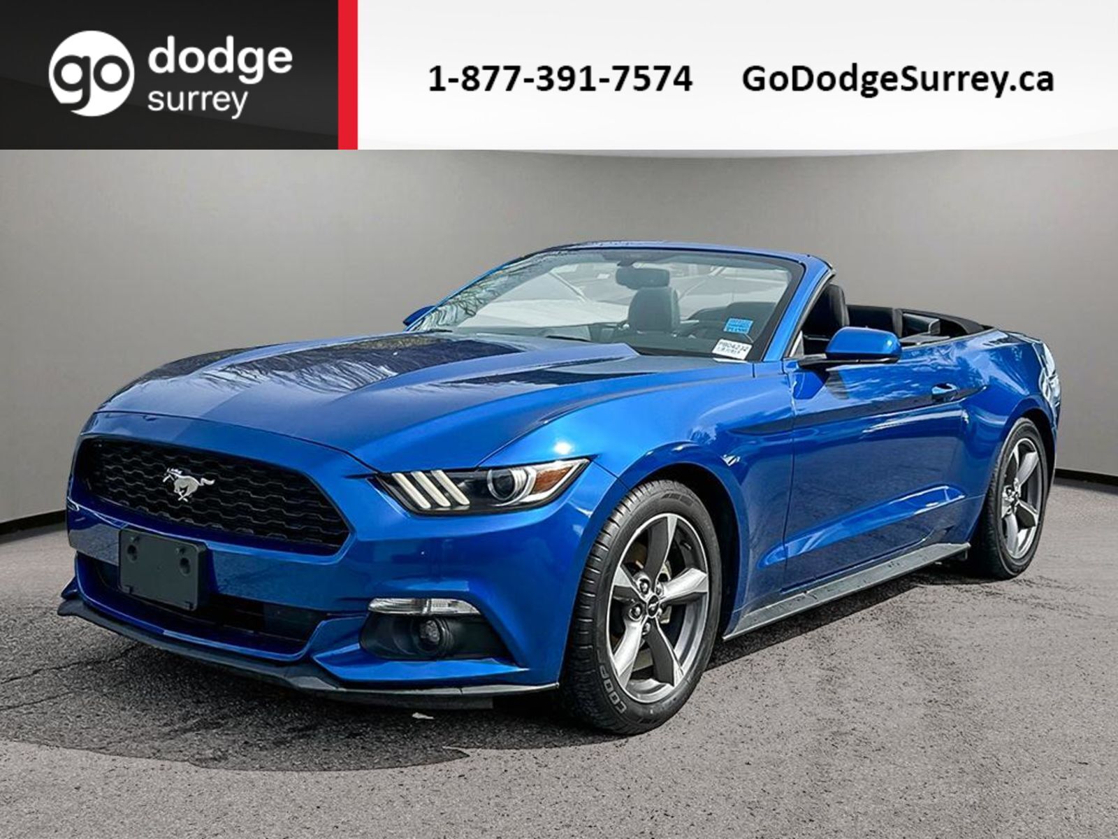 2017 Ford Mustang V6 + CONVERTIBLE/RWD/REAR VIEW CAM/NO EXTRA FEES