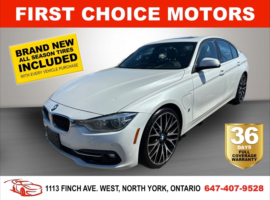 2017 BMW 3 Series 330E IPERFORMANCE ~AUTOMATIC, FULLY CERTIFIED WITH