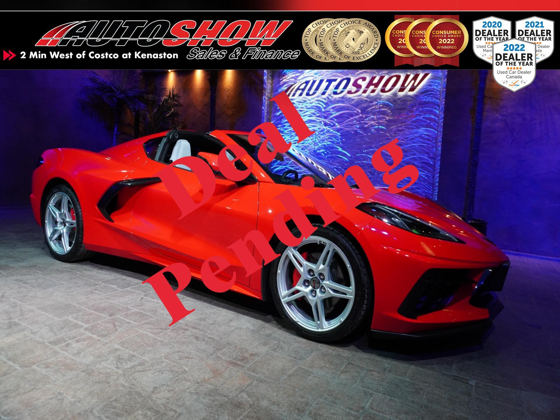 2020 Chevrolet Corvette Stingray Targa - Only 3k kms! Red on Sky Cool Leat