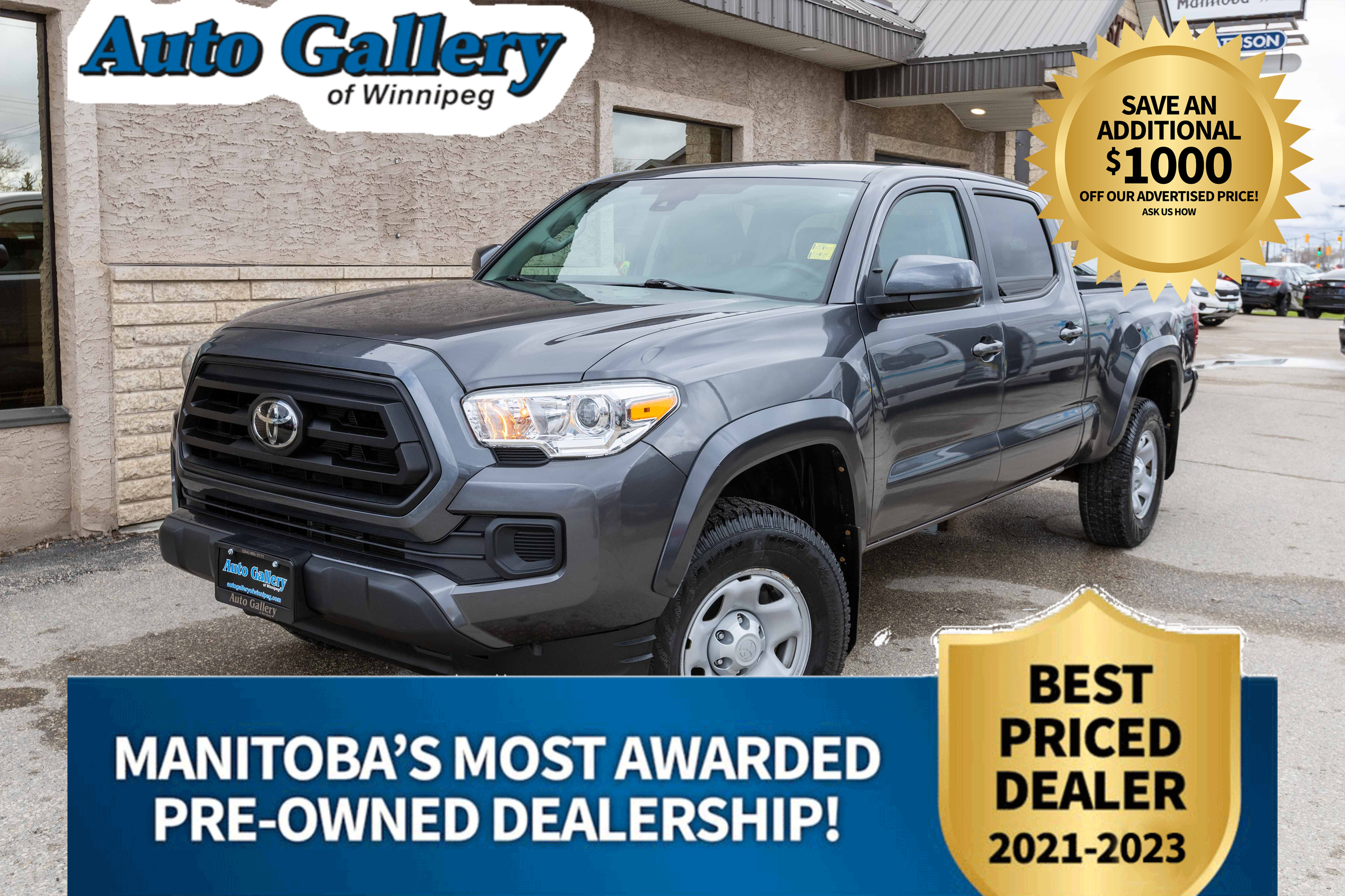 2021 Toyota Tacoma 4x4 Double Cab, CLEAN CARFAX, ONE OWNER, HTD SEATS