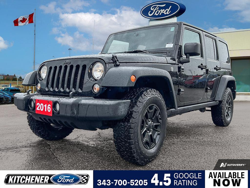 2016 Jeep WRANGLER UNLIMITED Sport WILLYS WHEELER | TOW PACKAGE | A/C | HARD TO