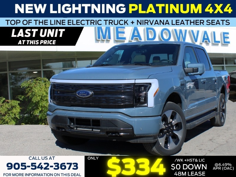2023 Ford F-150 Lightning Platinum - TOP OF THE LINE  PREMUM LEATHER  22 WHE