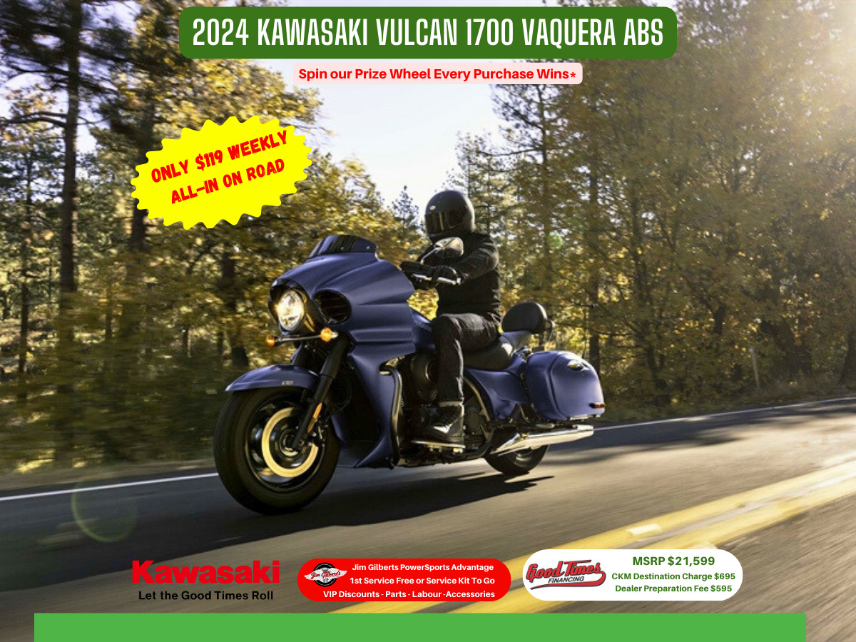 2024 Kawasaki Vulcan 1700 VAQUERA ABS - Only $111 Weekly