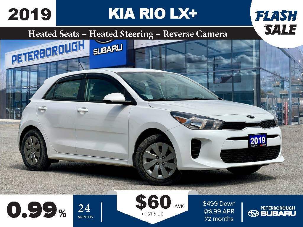 2019 Kia Rio 5-door LX+ Auto | Heated Seats/Steer | Rear Cam | Cruise