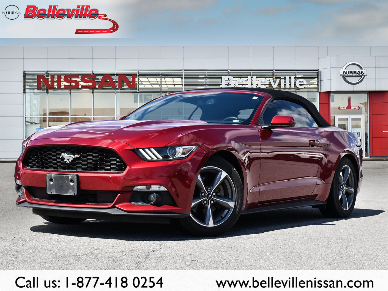 2017 Ford Mustang V6 -2 Door convertible, local trade, One Owner!
