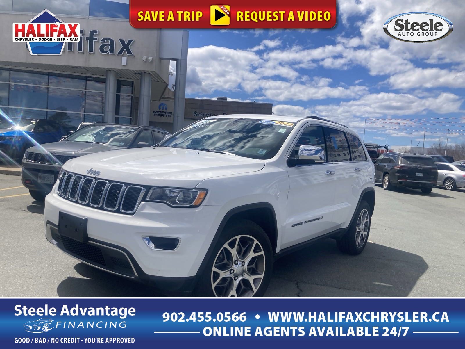 2022 Jeep Grand Cherokee WK Limited - NAV, HTD MEMORY LEATHER SEATS, SUNROOF, 