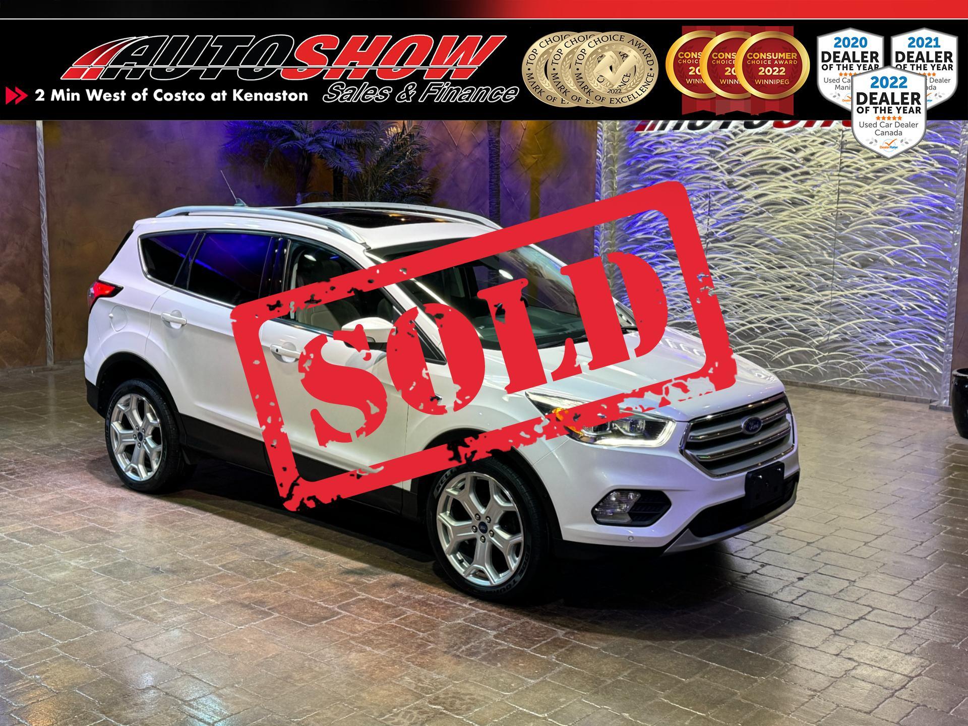 2018 Ford Escape Titanium 4WD - Pano Roof, Nav, Self Parking, Htd L