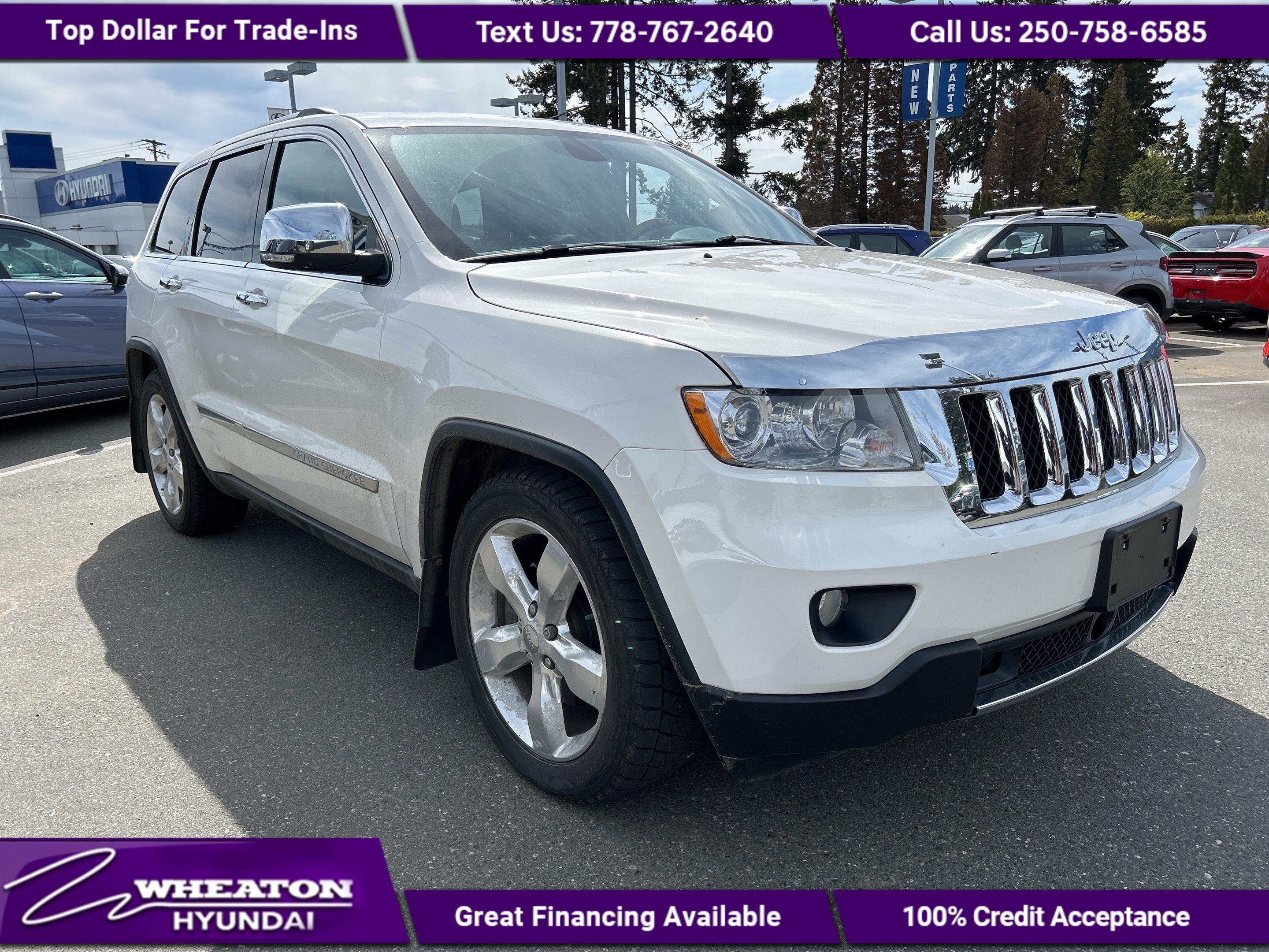 2012 Jeep Grand Cherokee Overland, One Owner, BC Car, Trade in, Leather, Na