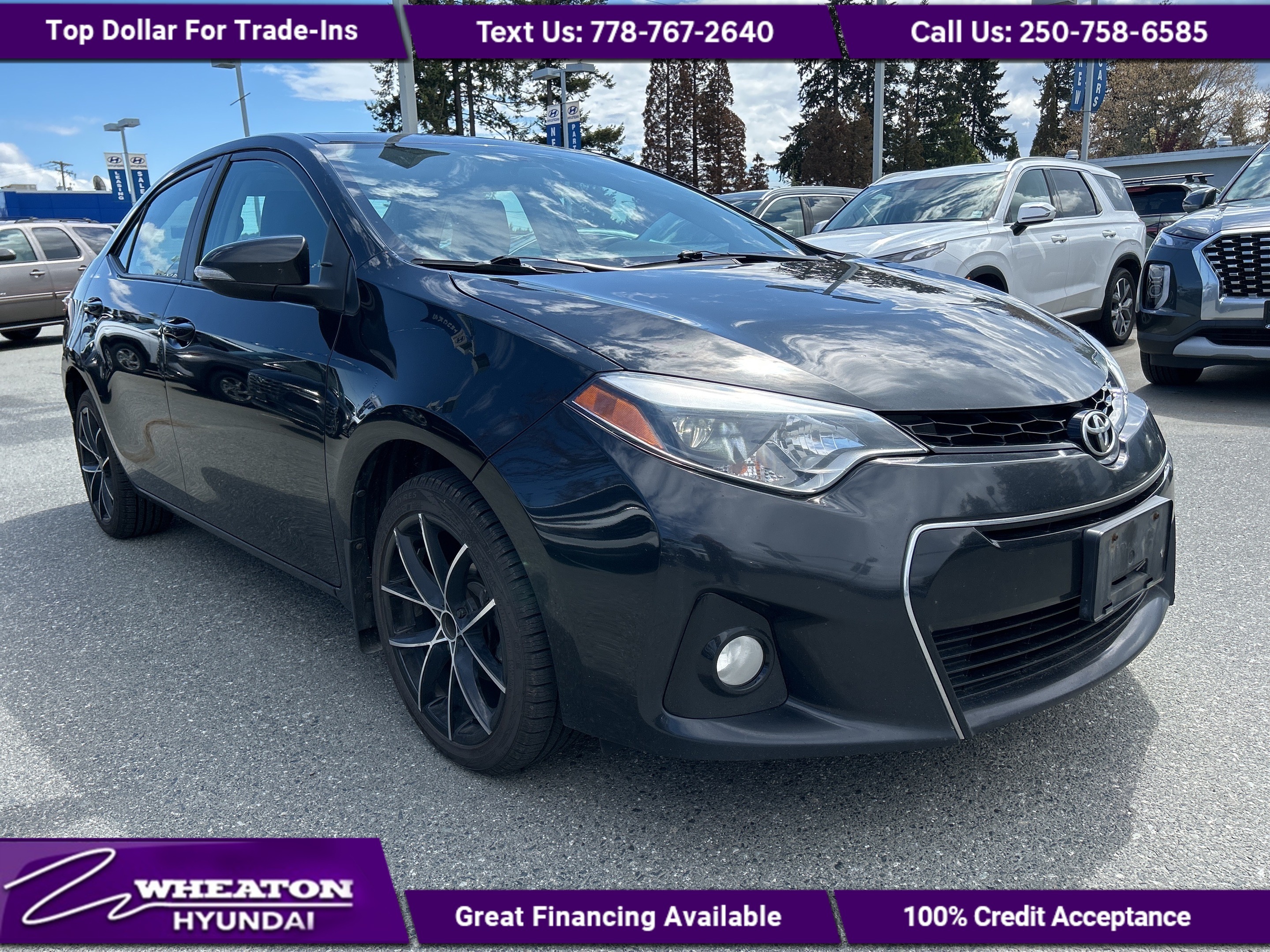 2014 Toyota Corolla S, One Owner, Local, Trade in, Leather, Heated Sea