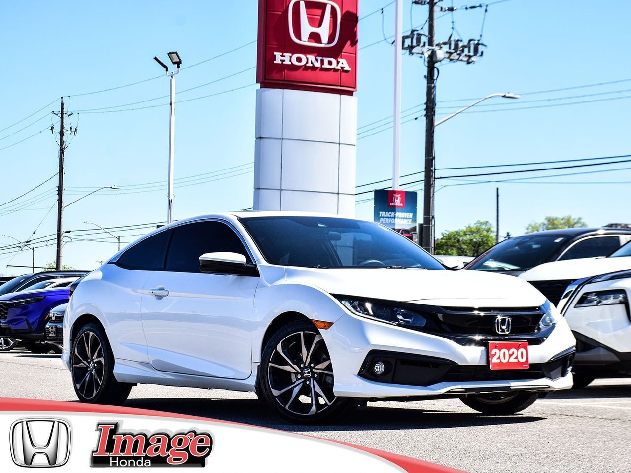 2020 Honda Civic Coupe Sport | CLEAN CARFAX } ONE OWNER | SUNROOF / 