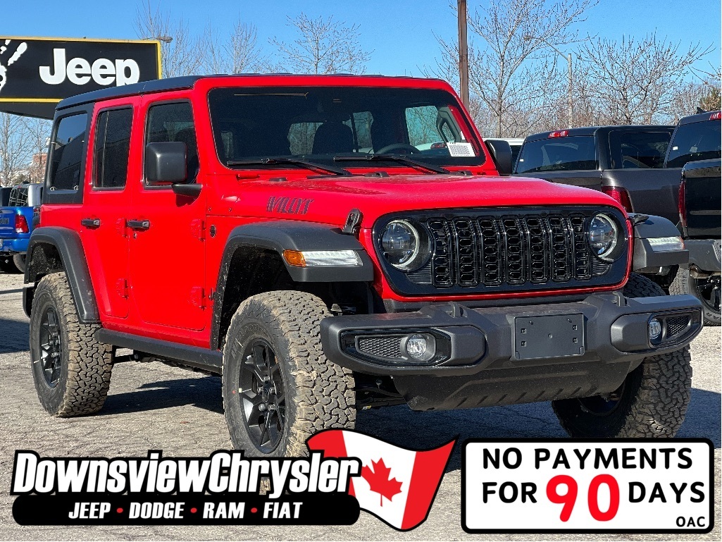 2024 Jeep Wrangler Willys w/Hardtop, Convenience Group & Tech. Grp.