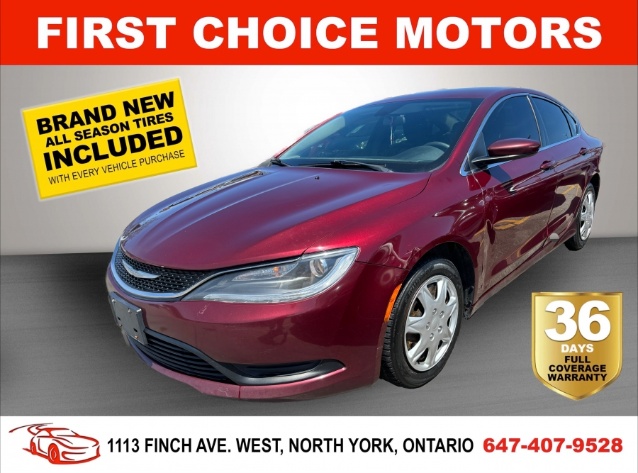 2015 Chrysler 200 LX~AUTOMATIC, FULLY CERTIFIED WITH WARRANTY!!!!~