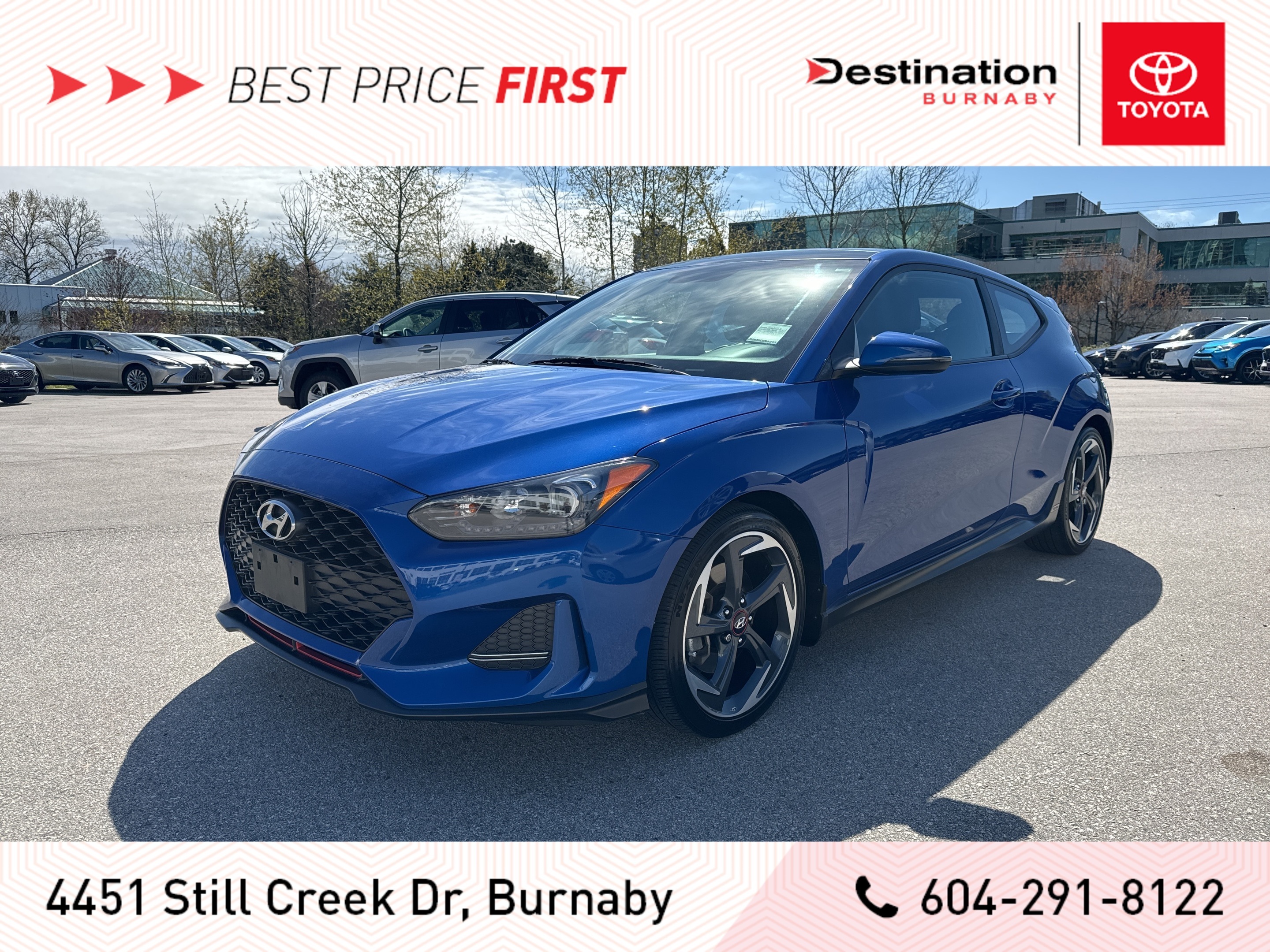 2019 Hyundai Veloster Turbo - 6 Speed Manual! No Accidents!