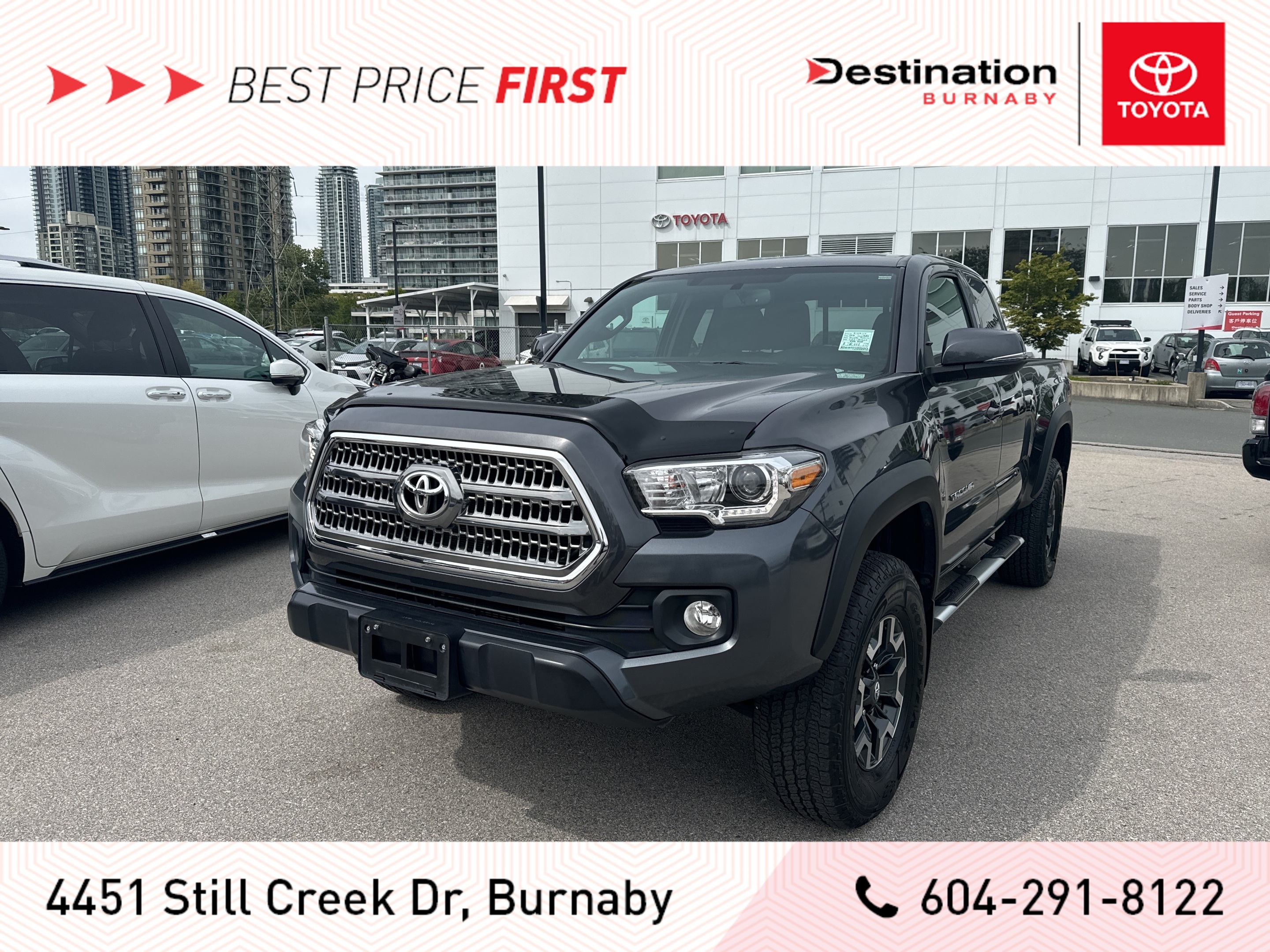 2016 Toyota Tacoma 4X4 TRD Off Road V6 Rare Package!
