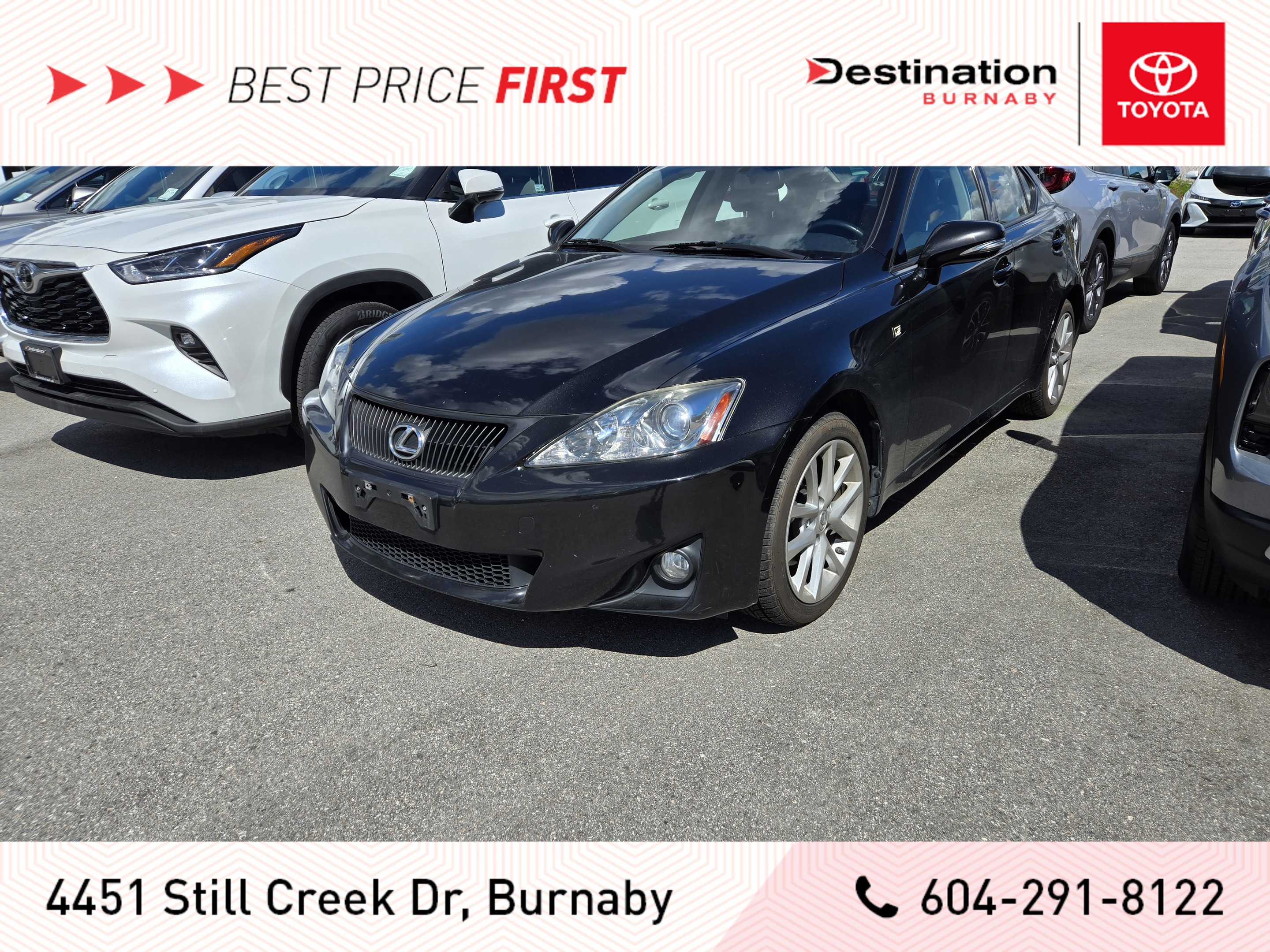 2012 Lexus IS 250 AWD V6 Leather w/ Moonroof Pack - Local, Loaded!
