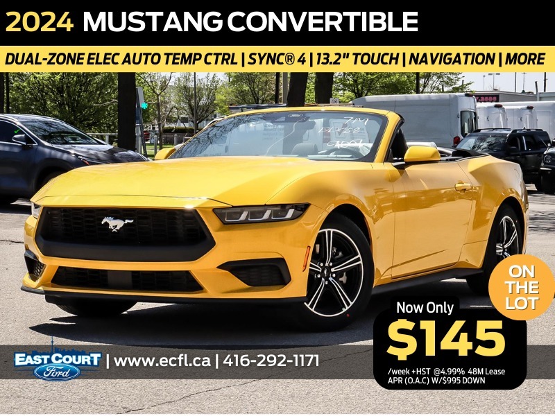 2024 Ford Mustang Convertible | 13.2" Touch | Dual-zone A/C