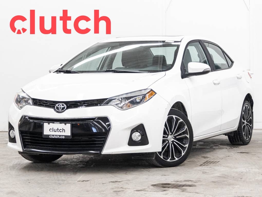 2016 Toyota Corolla S Upgrade w/ Rearview Cam, Bluetooth, A/C