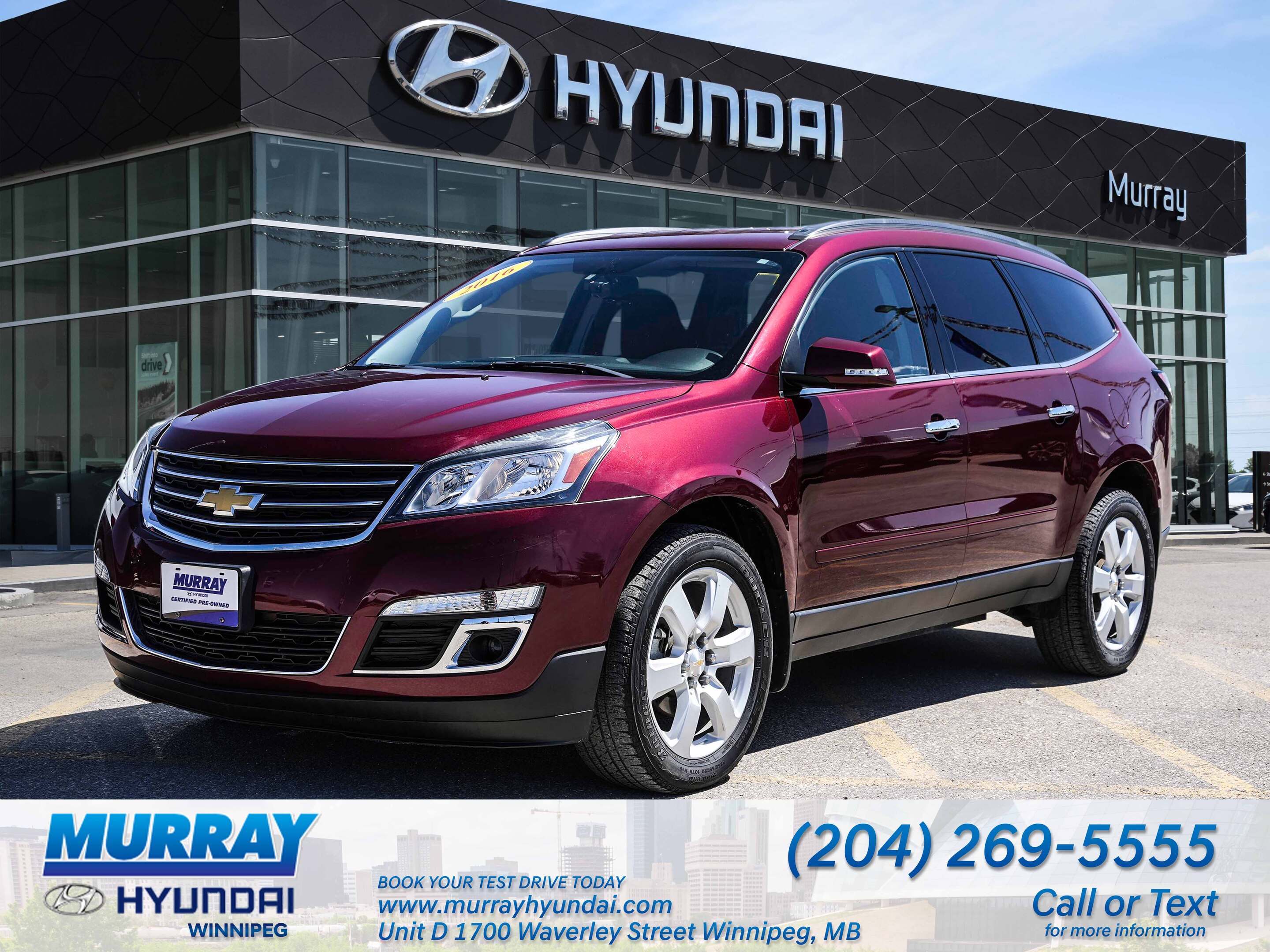 2016 Chevrolet Traverse AWD LT w-1LT with Power Seat and Backup Camera