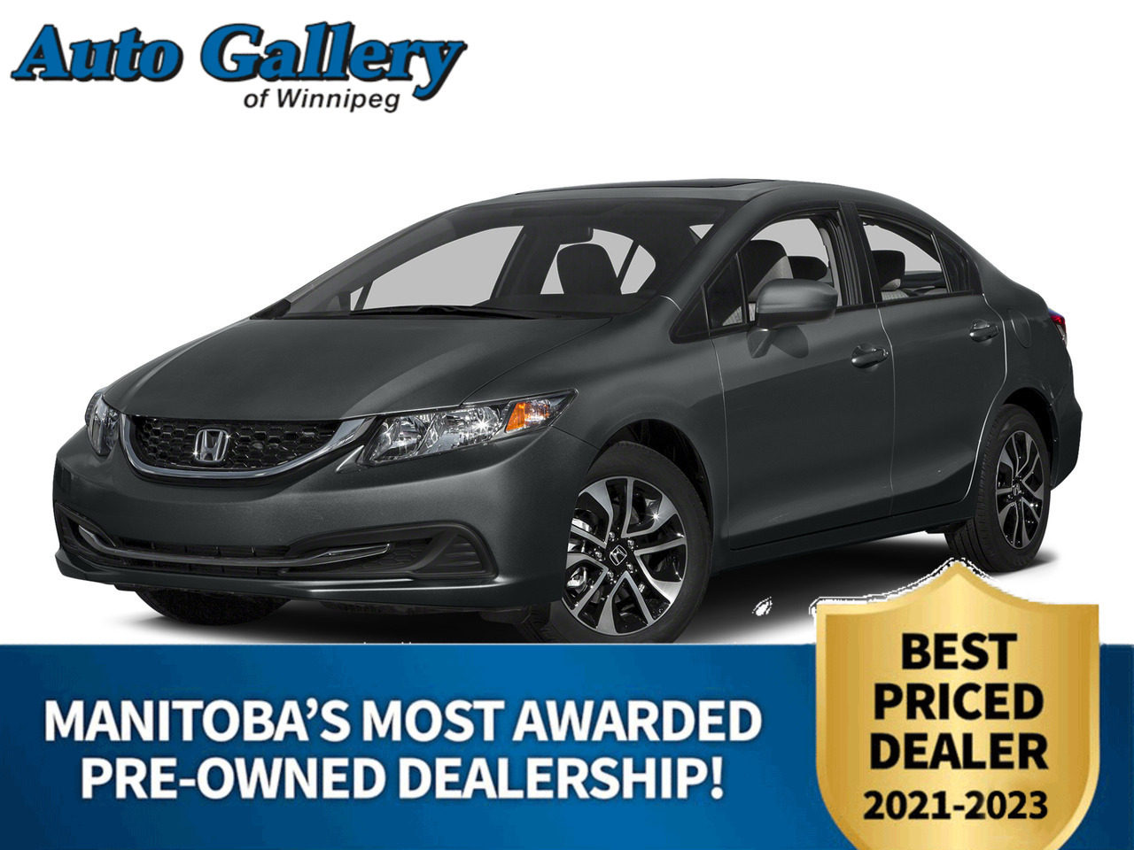2015 Honda Civic Sedan EX, SUNROOF, HEATED SEATS, BACKUP CAMERA, & MORE!