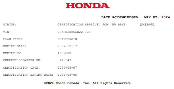 2020 Honda CR-V EX-L AWD | HONDA SENSE | REMOTE START | LEATHER