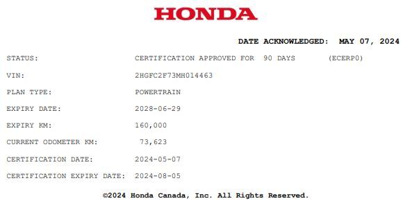 2021 Honda Civic EX | HONDA SENSE | HEATED SEATS | NO ACCIDENT