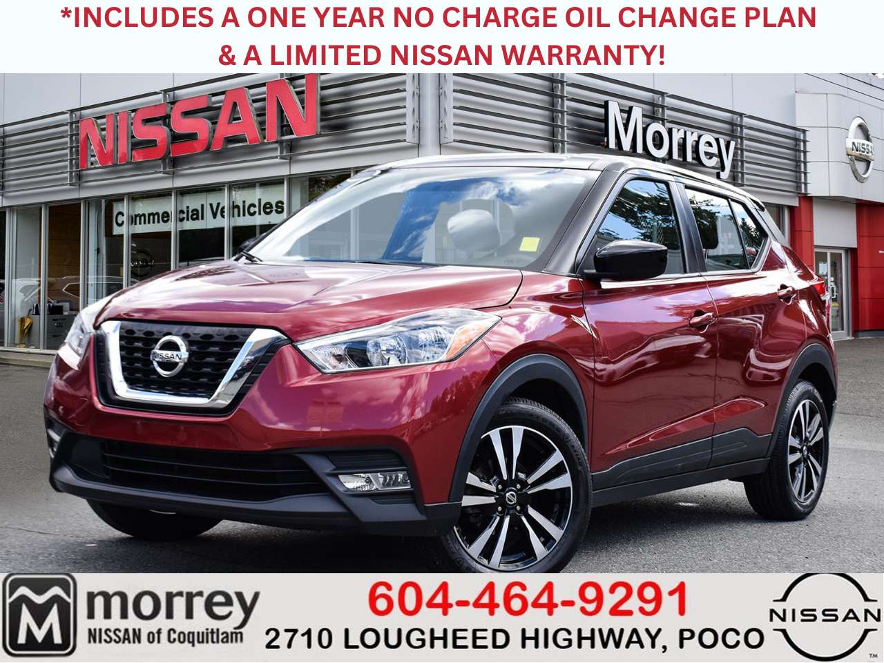 2019 Nissan Kicks SV--CERTIFIED PRE-OWNED--LOCAL BC VEHICLE 