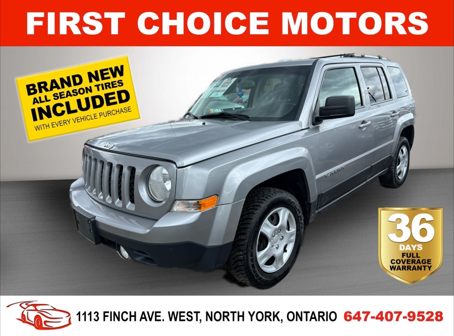 2016 Jeep Patriot HIGH ALTITUDE~AUTOMATIC, FULLY CERTIFIED WITH WARR