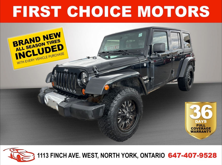 2011 Jeep WRANGLER UNLIMITED SAHARA ~MANUAL, FULLY CERTIFIED WITH WARRANTY!!!~