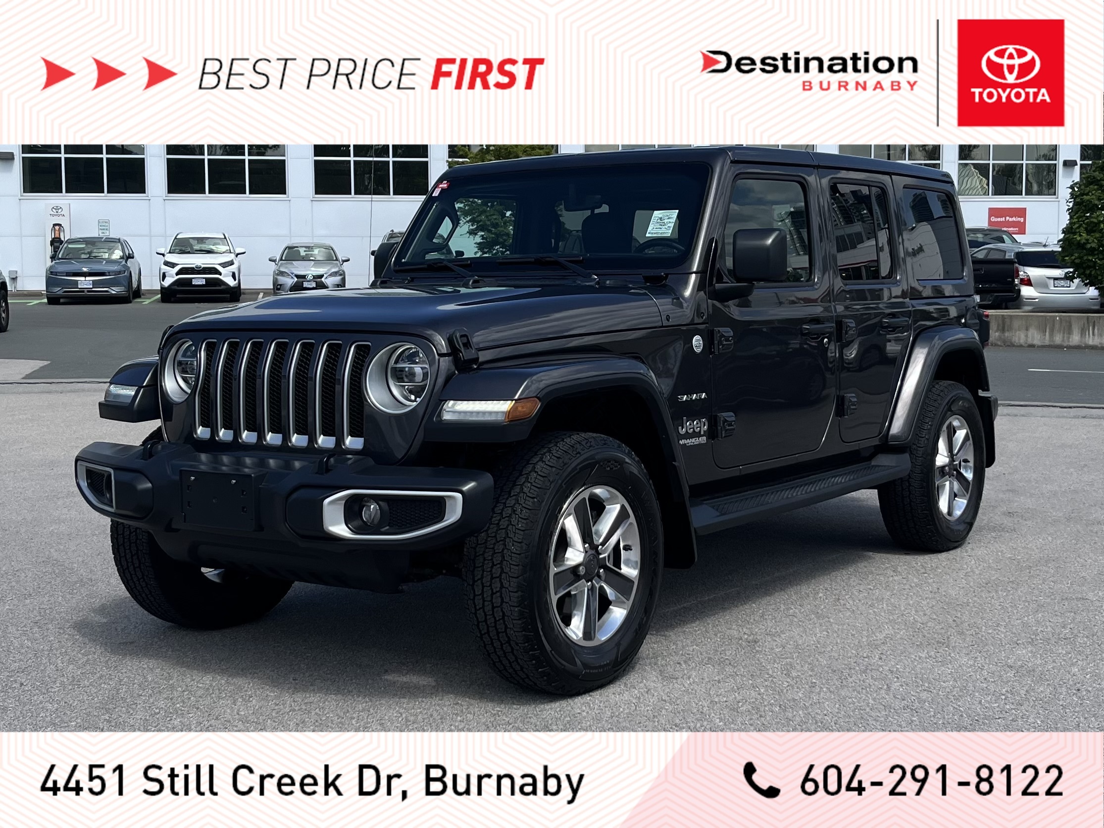 2020 Jeep WRANGLER UNLIMITED Unlimited JL Sahara, Low Kms, No accidents