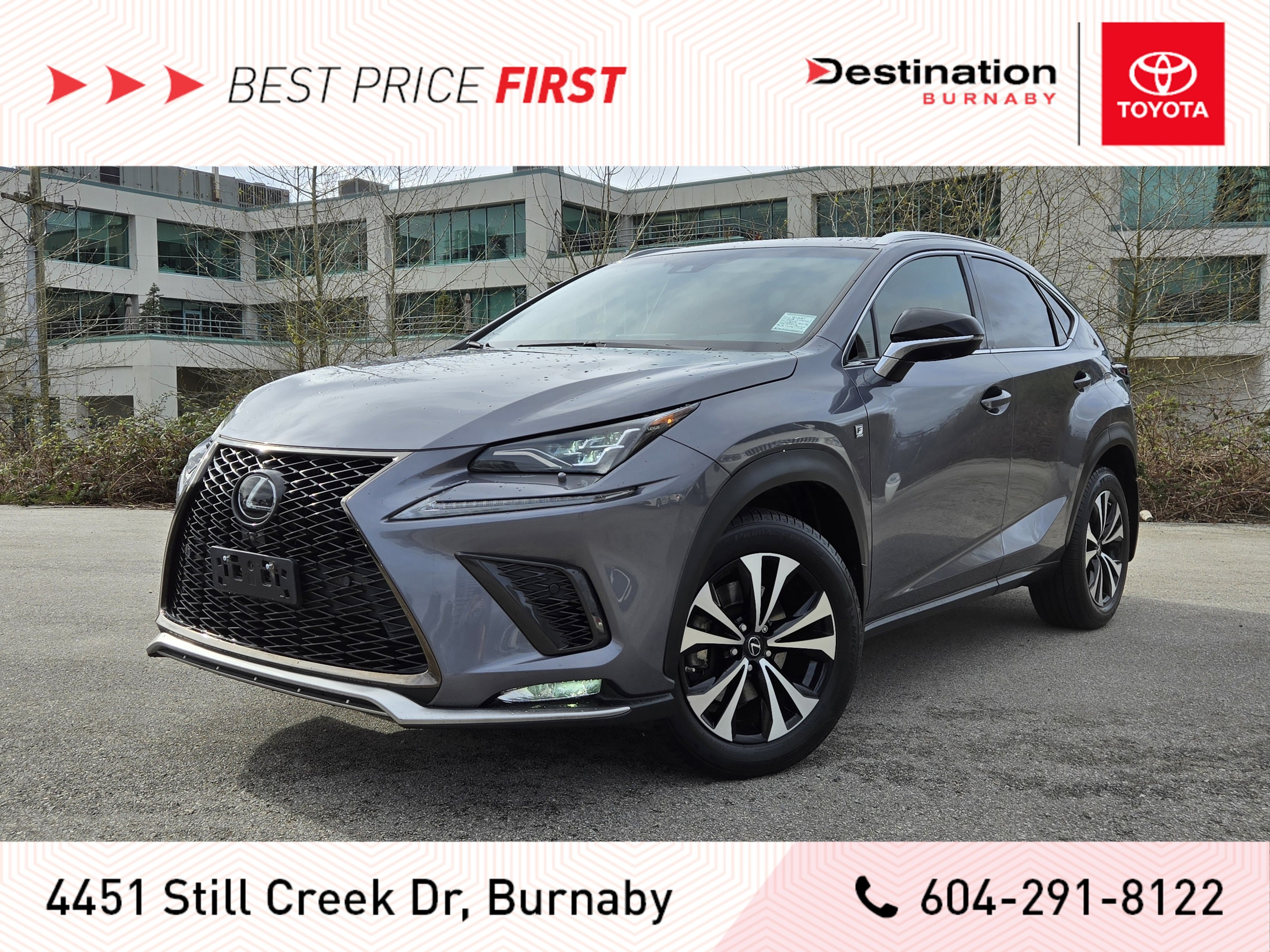 2018 Lexus NX 300 F-Sport 3 AWD - Local, No Accidents, Fully Loaded!