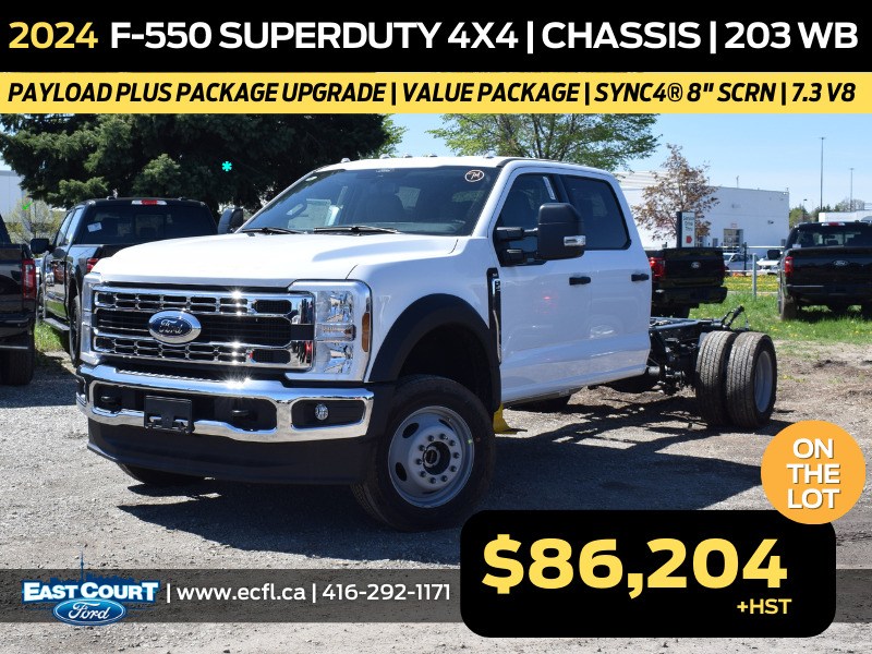 2024 Ford F-550 F-550 Chassis | Payload + Pkg Upgrade | Value Pkg