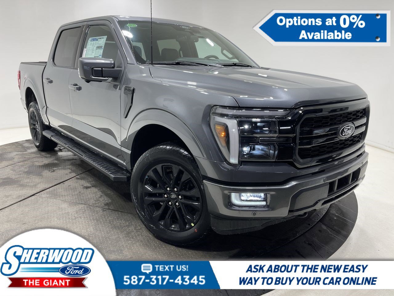 2024 Ford F-150 LARIAT- 502A- BLACK PKG- BLUECRUISE- BED UTILITY