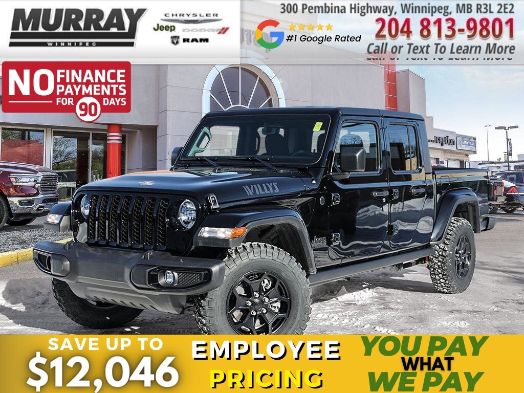 2023 Jeep Gladiator Willys 4x4 **$285BW + Taxes Lease Special** 