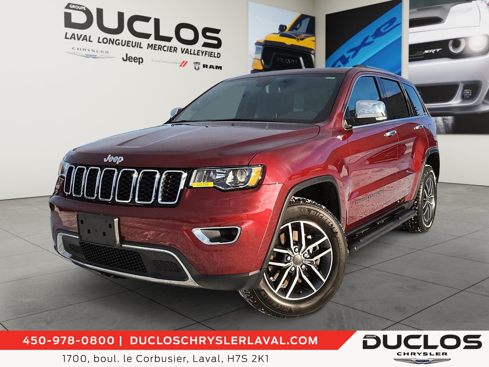 2021 Jeep Grand Cherokee Limited * CUIR * NAV. * TOIT OUVR. * BLUETOOTH *