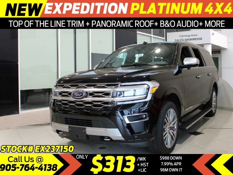 2023 Ford Expedition Platinum MAX - TOP OF THE LINE TRIM  HEAVY DUTY TR