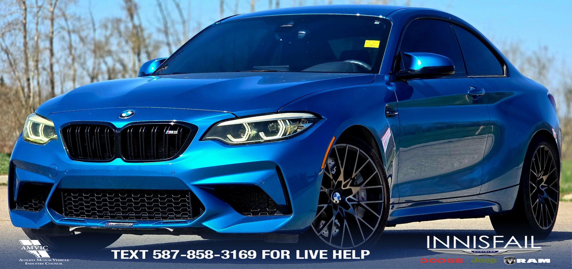 2019 BMW M2 Competition 405 HP! Includes Paint Film! Like New!