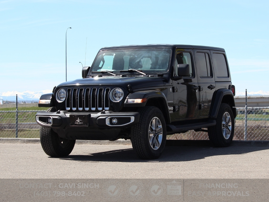 2021 Jeep Wrangler Unlimited Sahara | LEATHER | BLACK COLOR TOP | HEA