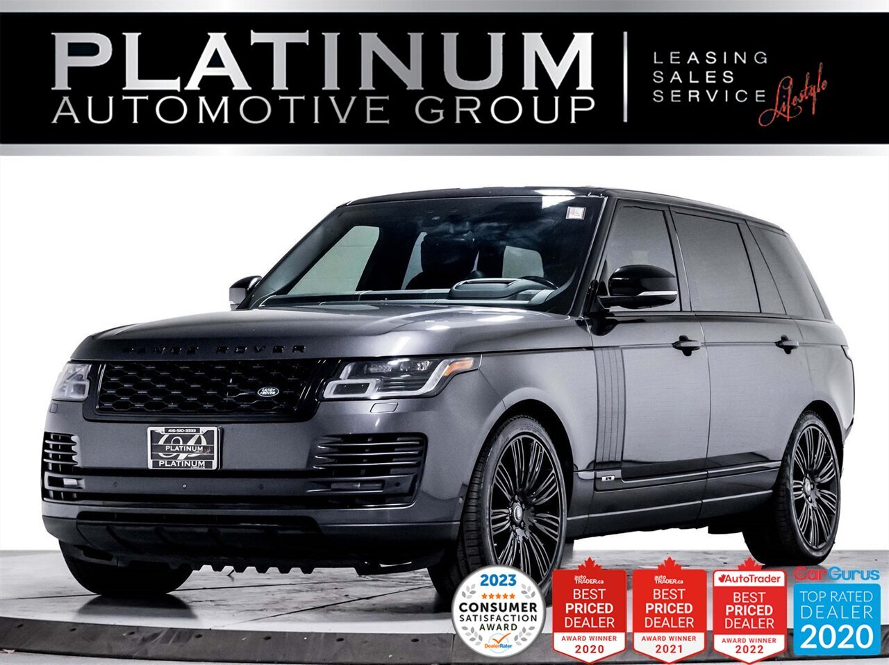2019 Land Rover Range Rover SUPERCHARGED LWB, 518HP, ACTIVE SUSPENSION