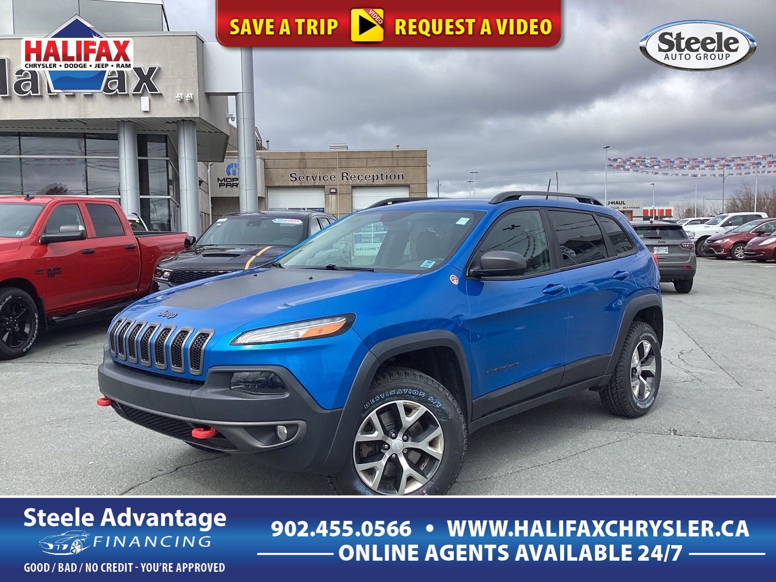 2017 Jeep Cherokee Trailhawk - LOW KM, LEATHER TRIMMED SEATS, V6, POW