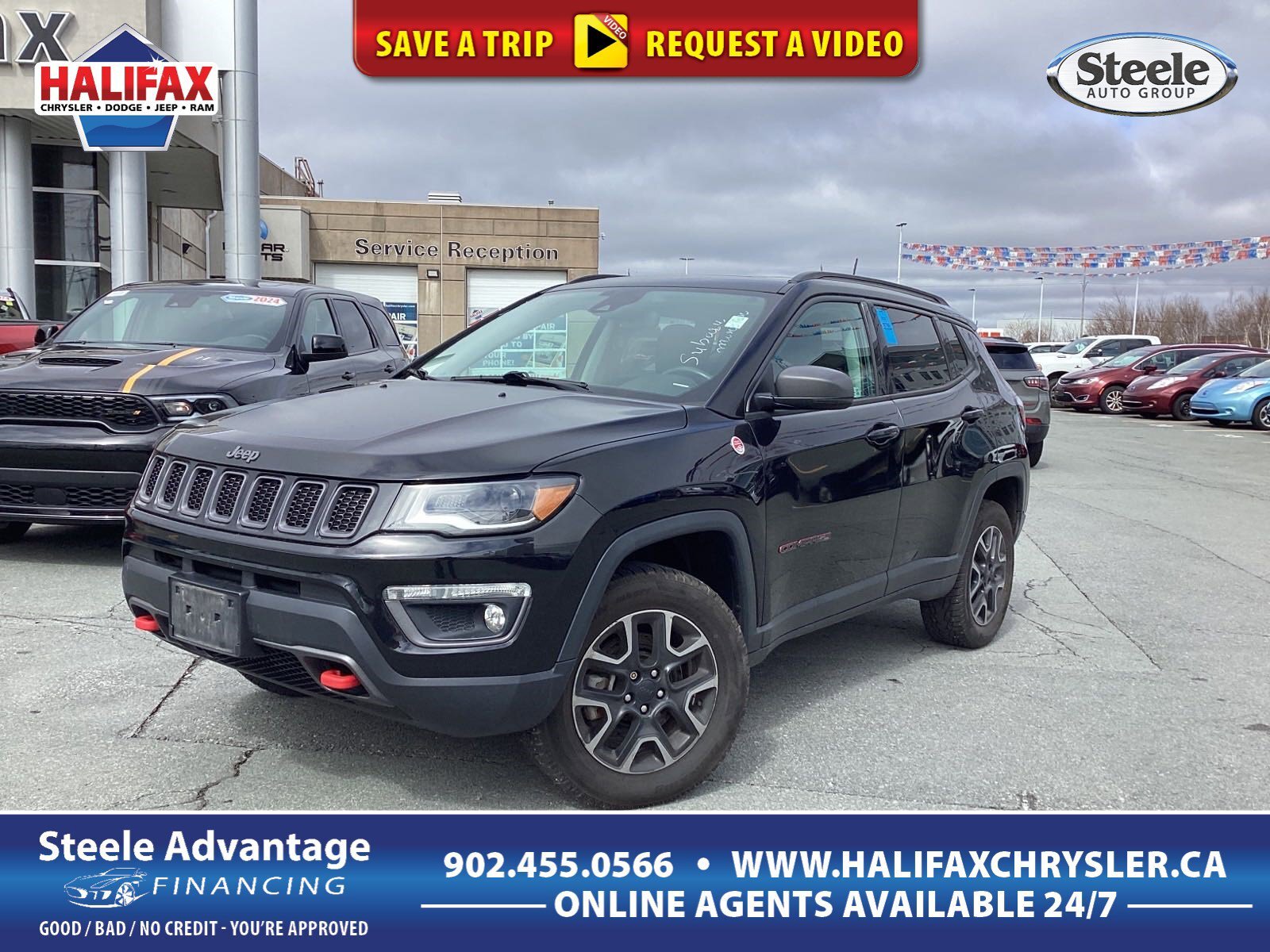2018 Jeep Compass Trailhawk - NAV, PANO ROOF, HEATED LEATHER SEATS A