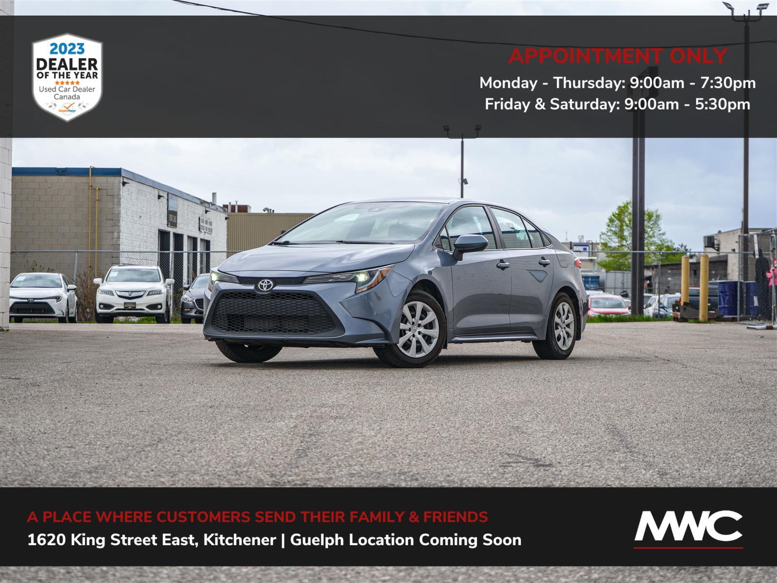 2021 Toyota Corolla LE | IN GUELPH, BY APPT. ONLY