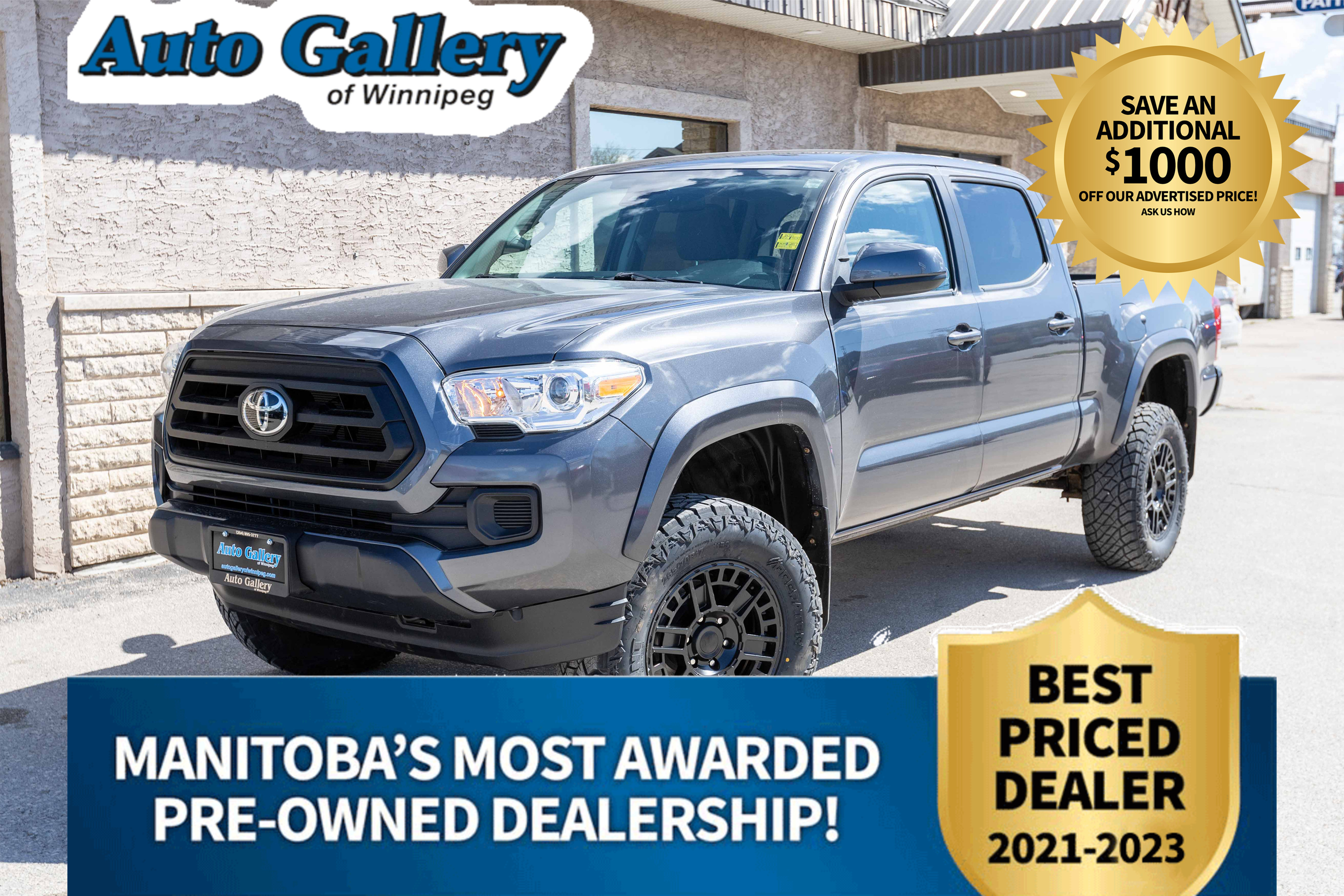 2021 Toyota Tacoma SR5, Double Cab, CLEAN CARFAX, ONE OWNER, HTD SEAT