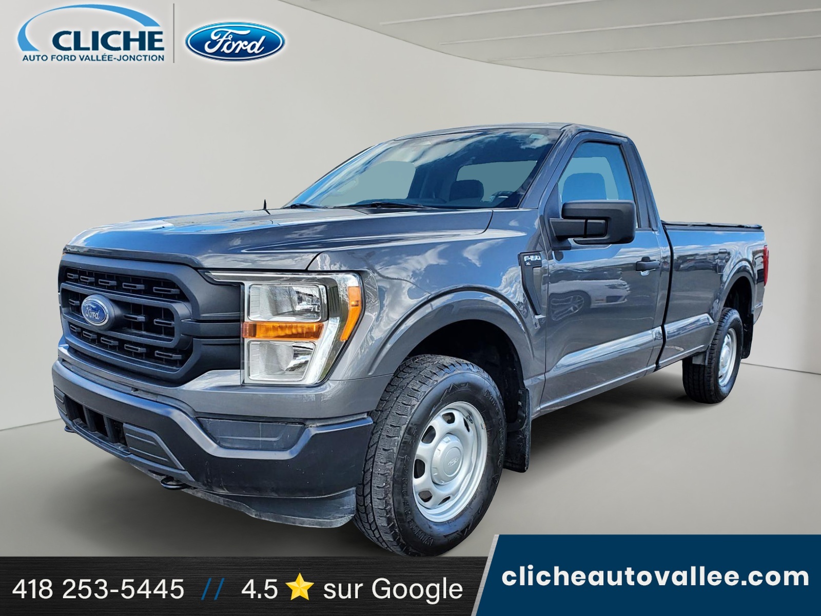 2022 Ford F-150 XL , BTE 8 PIEDS, 4X4, TOILE, BAS KM