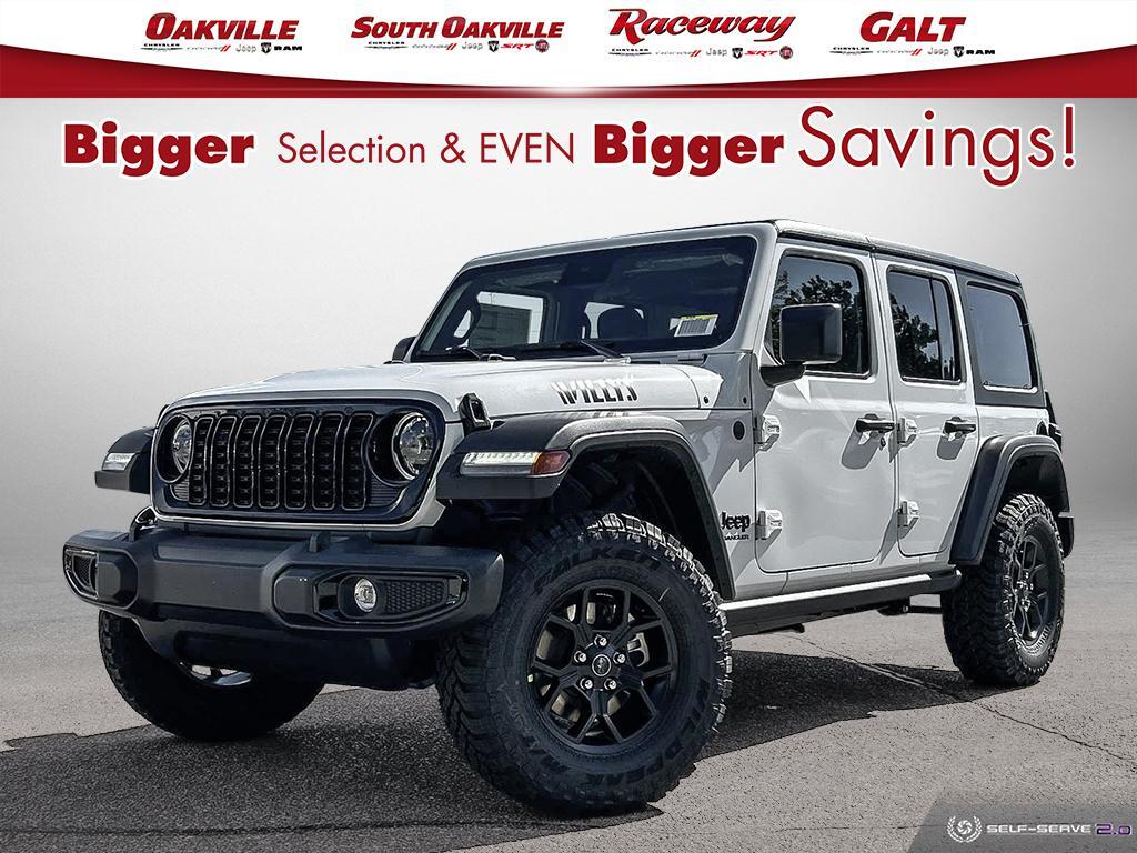 2024 Jeep Wrangler WILLYS | 4-DOOR | 4X4 | V6 | WHITE | SAFETY GROUP 