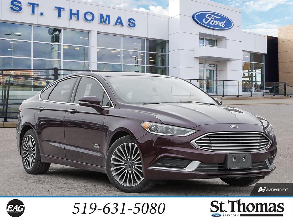 2018 Ford Fusion Energi Heated Leather Seats, Navigation, Alloy Wheels